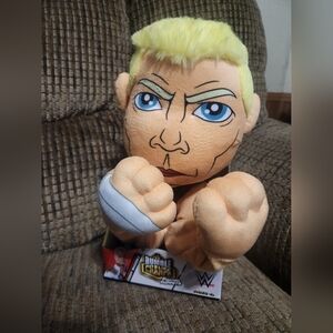 WWE Rumble Champ Cody Rhodes Fighting Puppet Rumbling Plush W/ Sound Effects